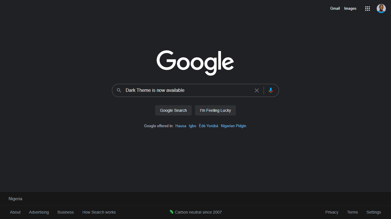 3 Steps to turn on your Google Search Dark Mode