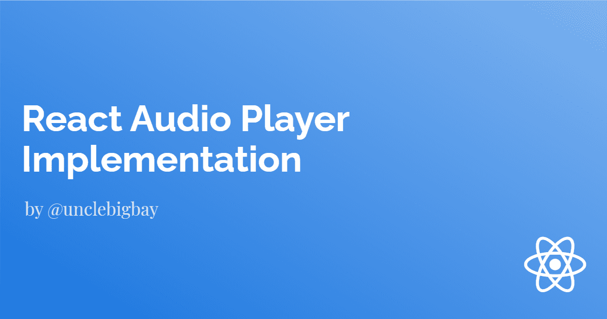 React Audio Player Implementation